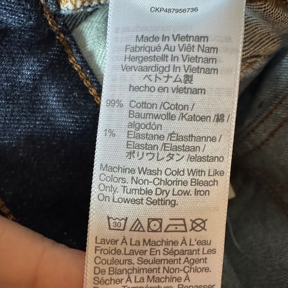 Madewell '90s STRAIGHT Dark Blue Straight Leg Jeans size 27 - Picture 9 of 12